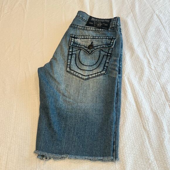 True religion men denim shorts size 38 - Picture 1 of 12
